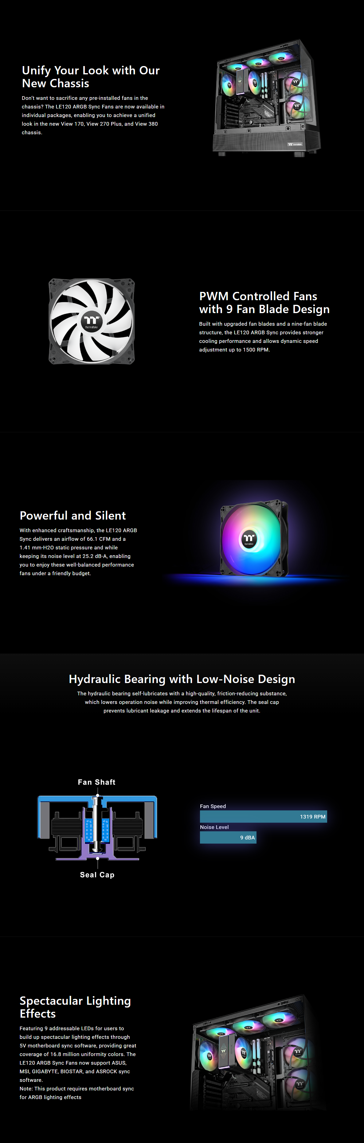 Thermaltake LE120 ARGB Sync 120mm Fan