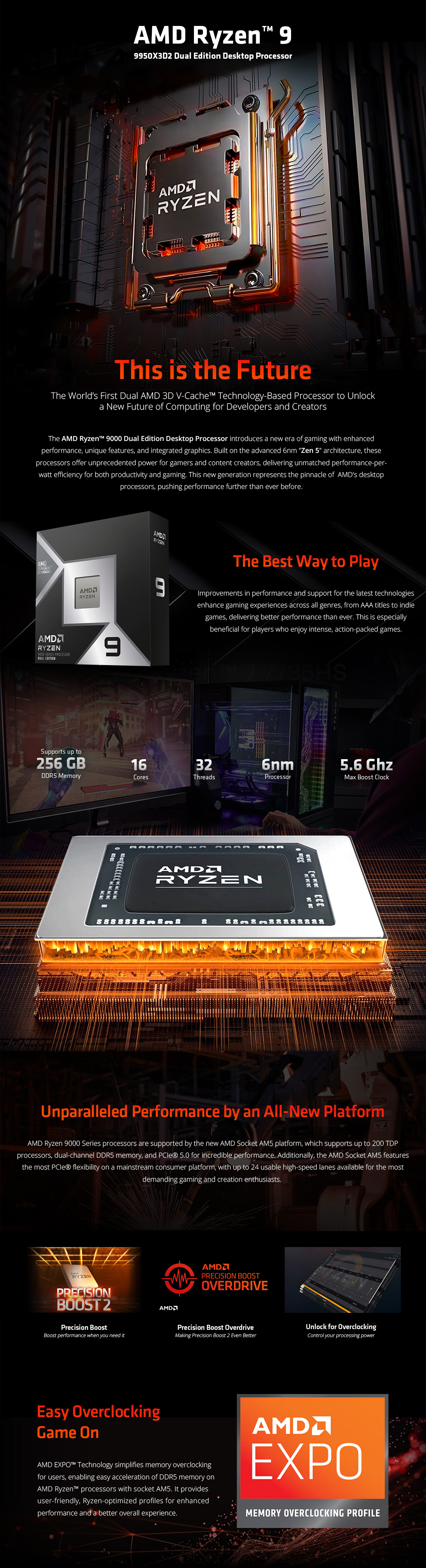 AMD Ryzen 9 9950X3D2 Dual Edition Desktop Processor | Scorptec Computers
