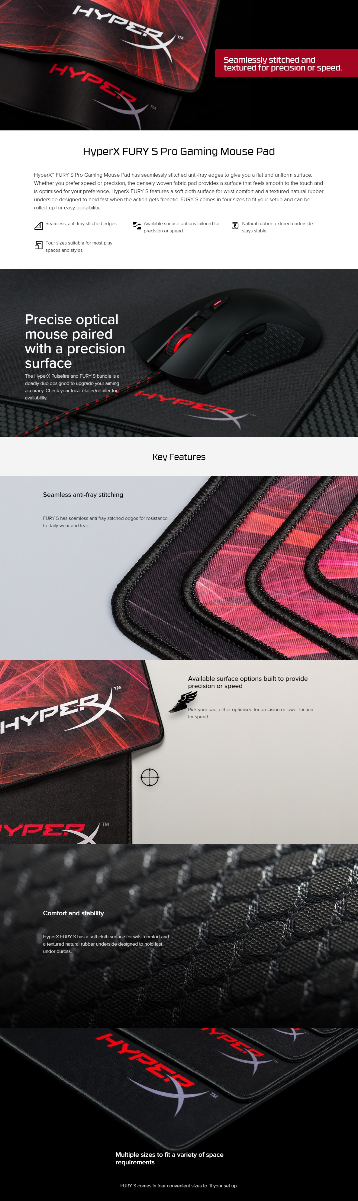 Buy HyperX FURY S Pro Stitched Gaming 