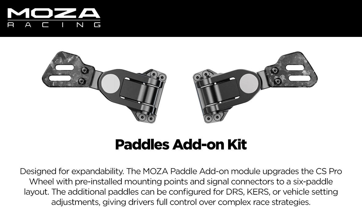Paddels Inversion Kit MOZA Racing Paddles Add-On Kit for CS PRO | Scorptec Computers
