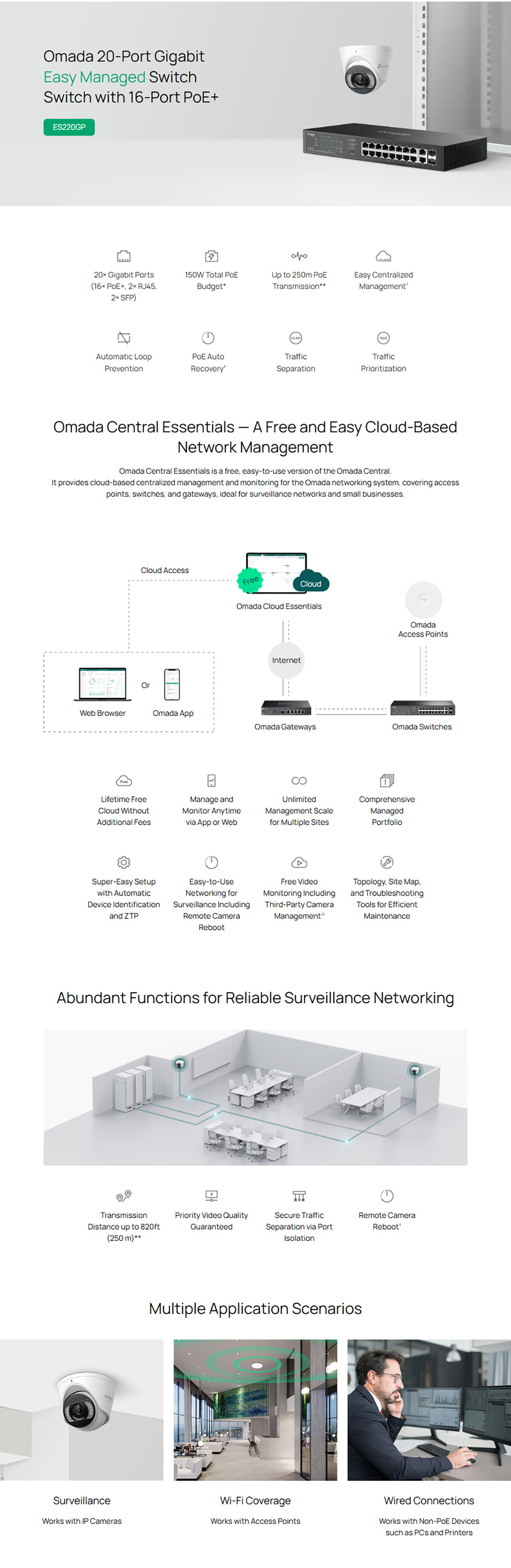 TP-Link Omada ES220GP Easy Managed Switch