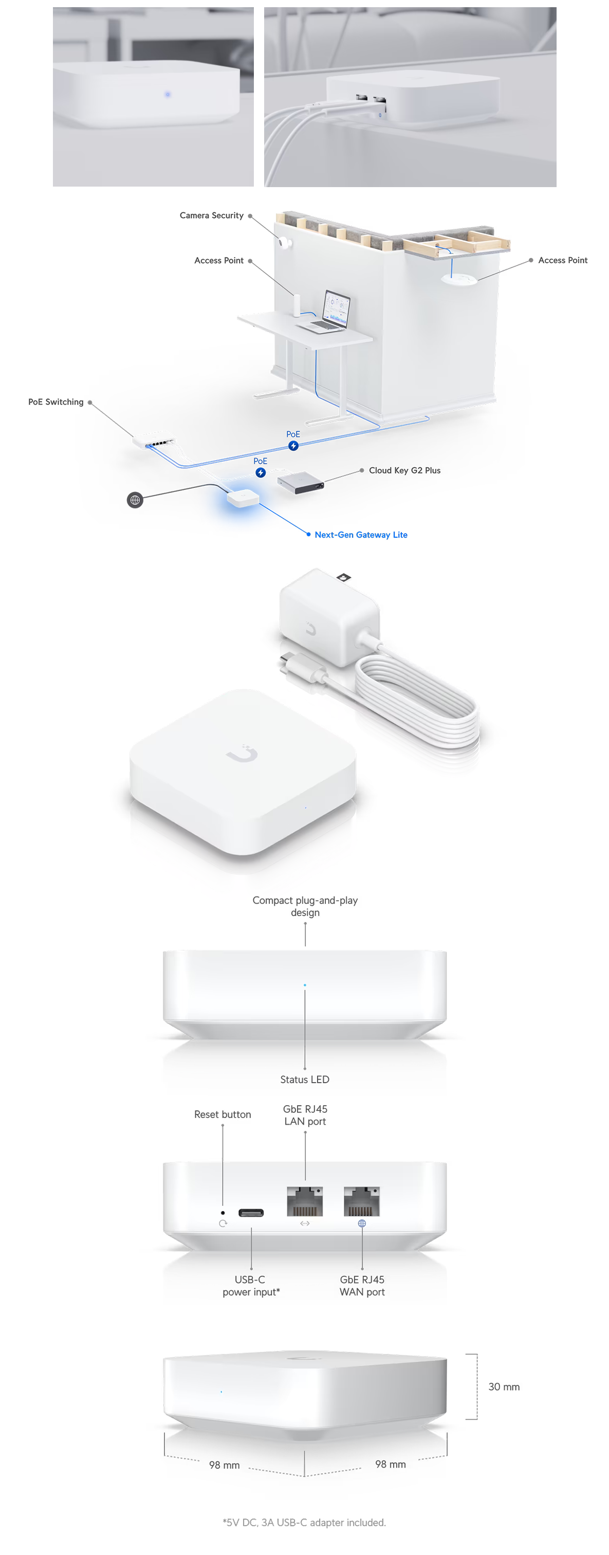 PCC Computers Australia | Ubiquiti UXG Lite Gateway Router