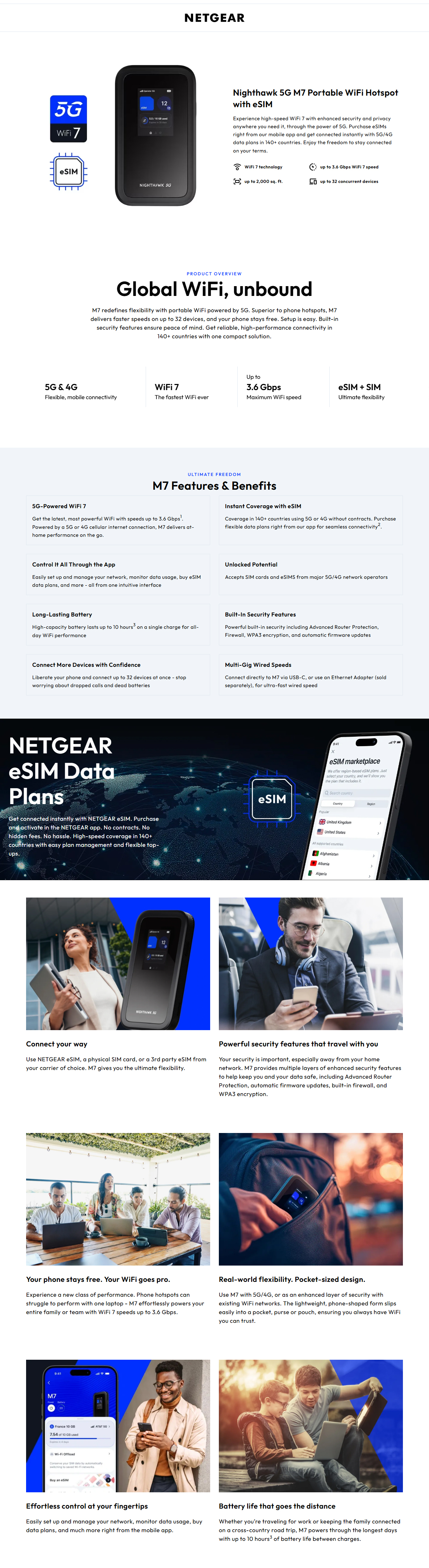 NETGEAR Nighthawk M7 5G Mobile Wi-Fi 7 Router