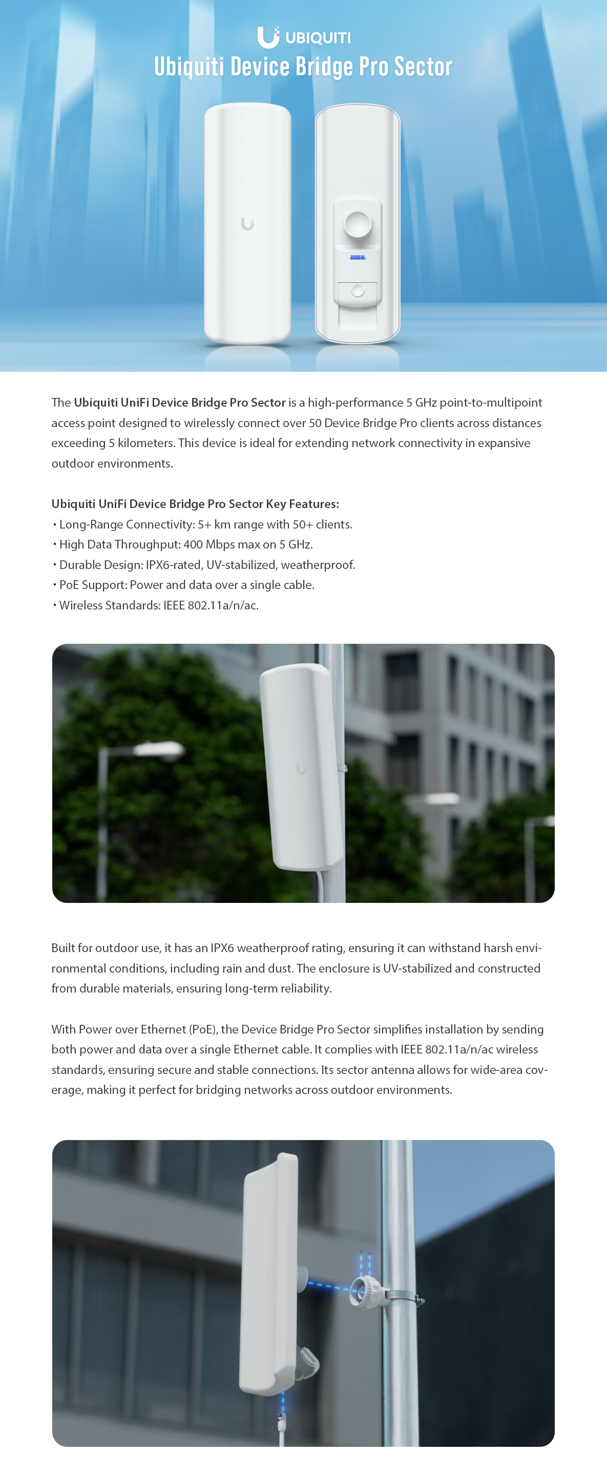 Ubiquiti Device Bridge Pro Sector