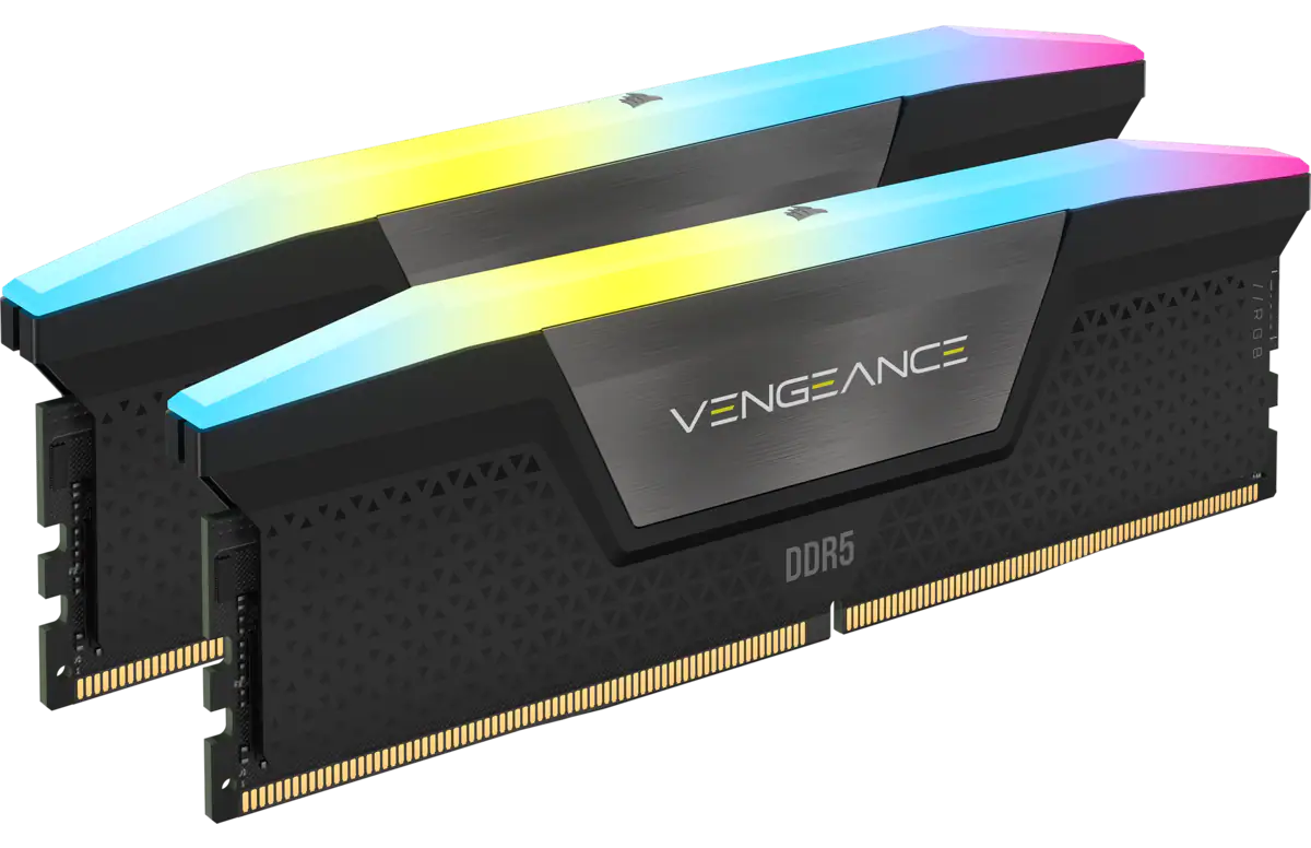 Corsair VENGEANCE RGB 32GB (2x16GB) 5200MHz DDR5, Black | Scorptec