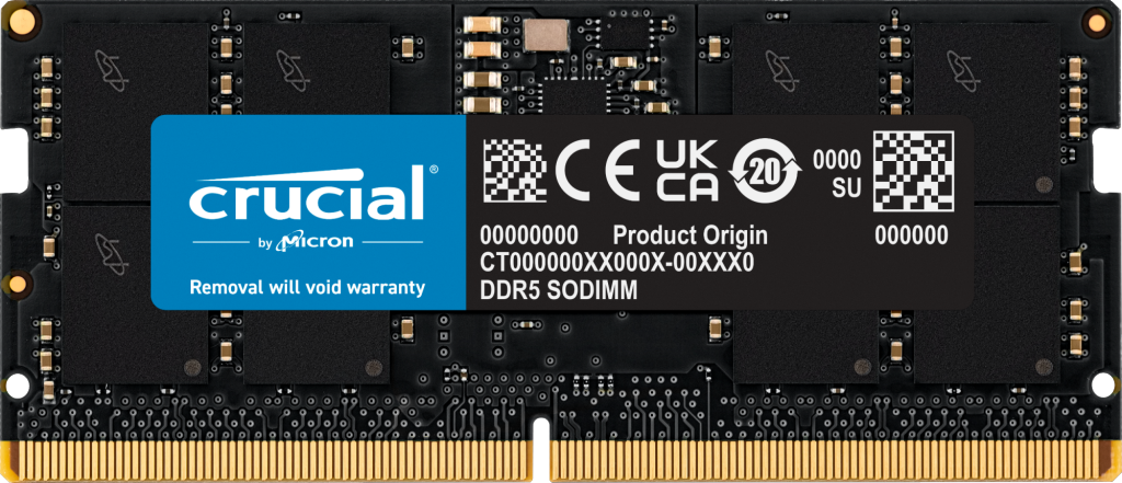 Crucial CT32G56C46S5 32GB (1x32GB), 5600MHz DDR5 SODIMM | Scorptec