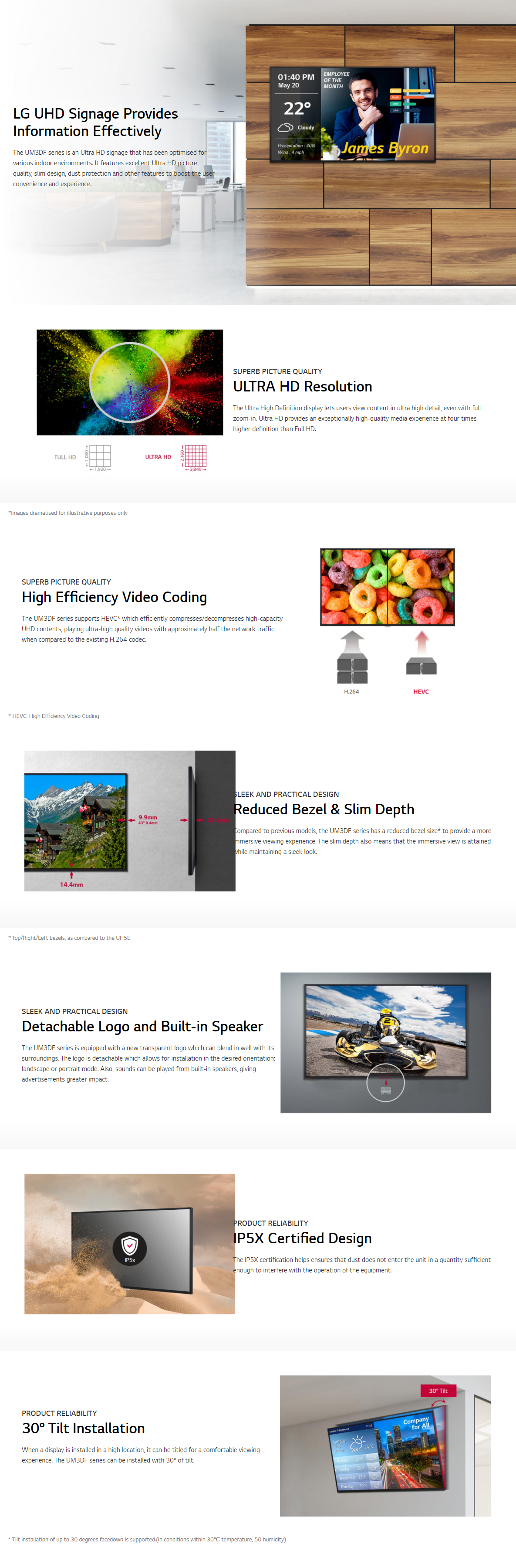 Buy LG 55UM3DF-B 55inch IPS UHD Digital 