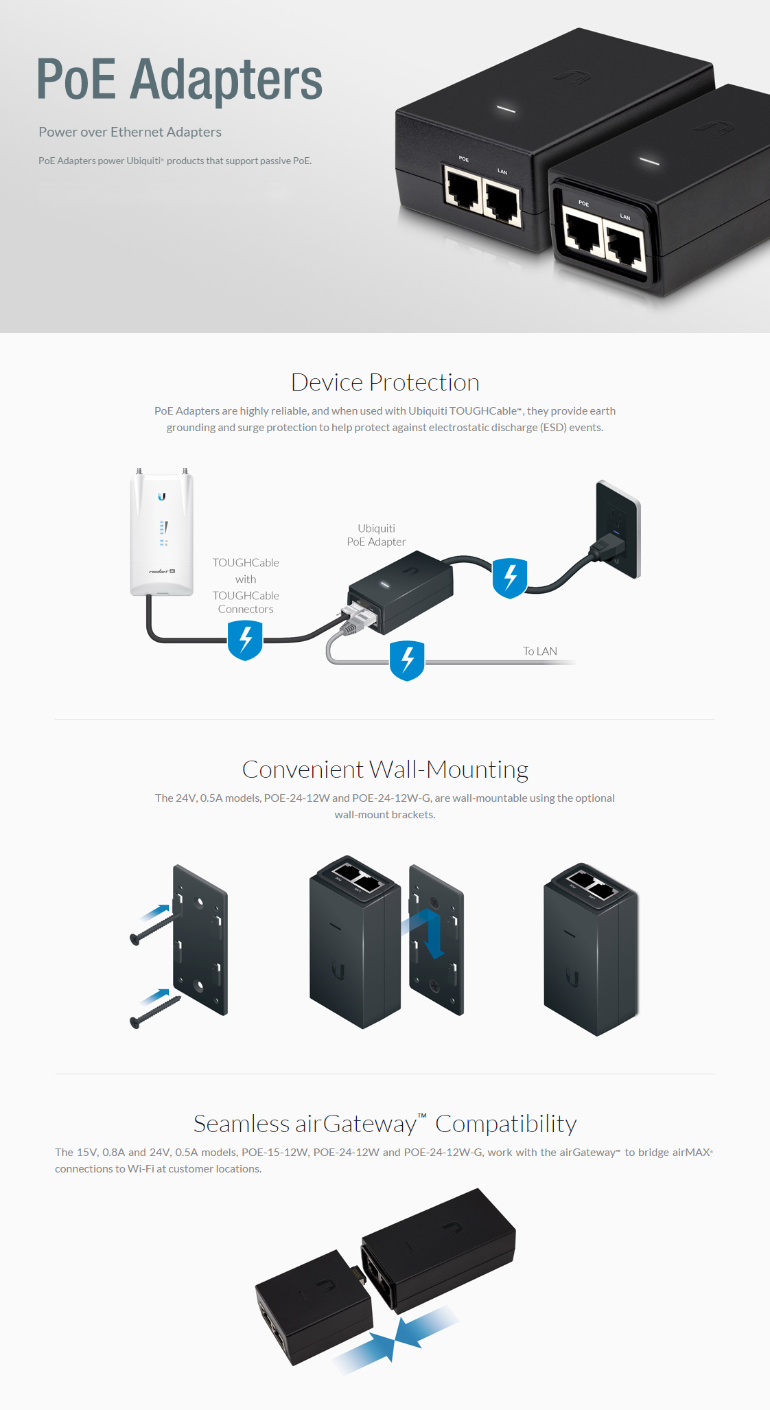 Ubiquiti Gigabit PoE++ Injector | Scorptec Computers