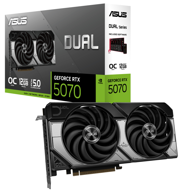 ASUS Dual GeForce RTX 5070 12GB GDDR7 OC Edition