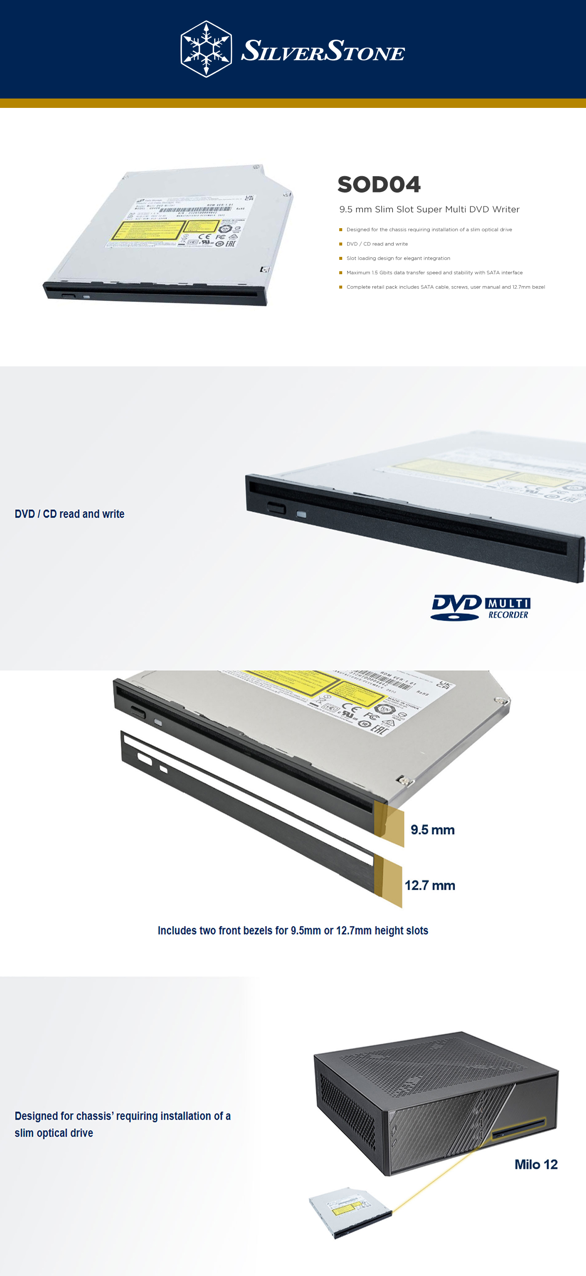 Dioche lecteur DVD pour PS4 Slim Lecteur optique interne de remplacement de lecteur optique