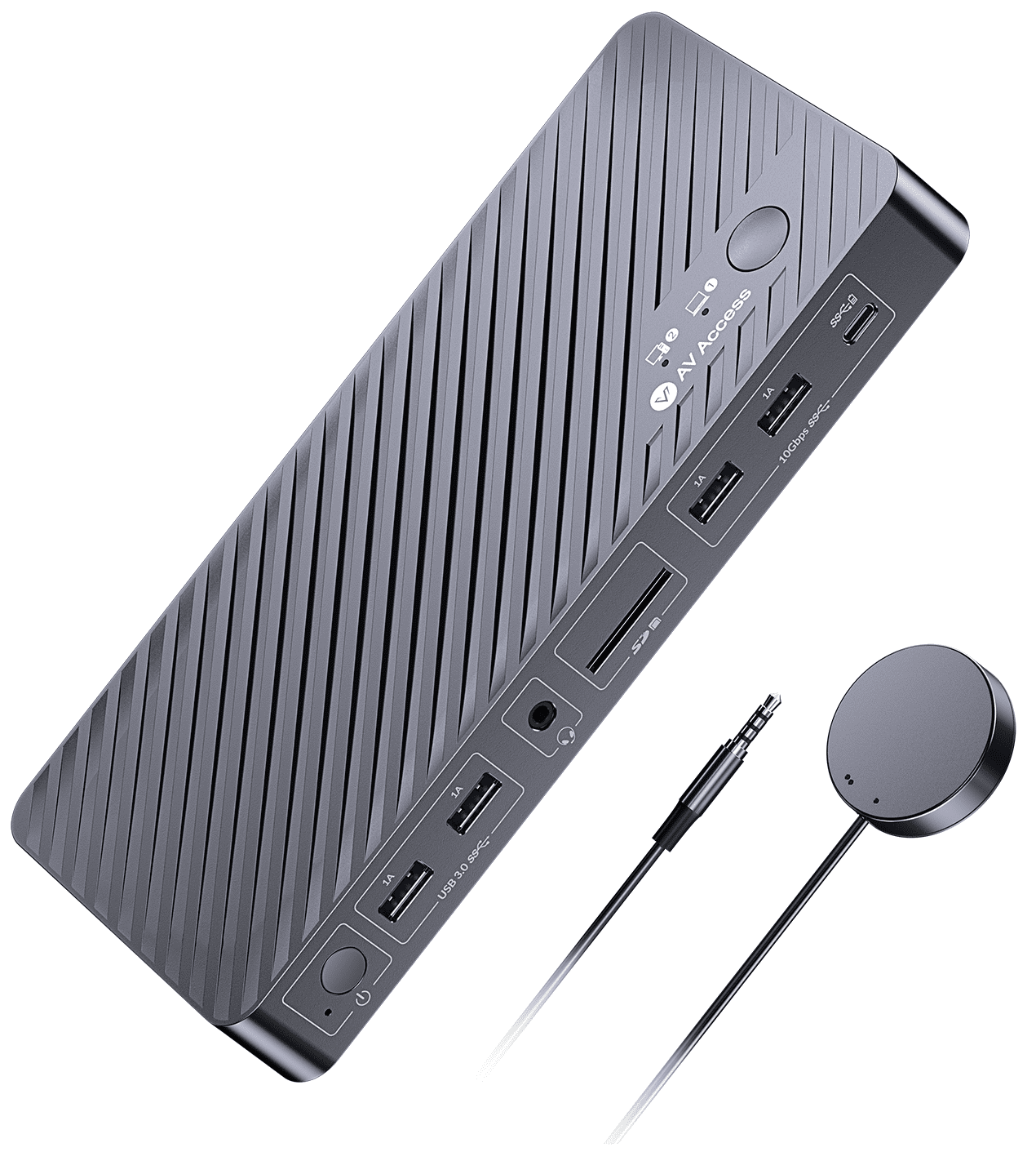 AV Access iDock C10 USB-C KVM Switch with Docking Station For
