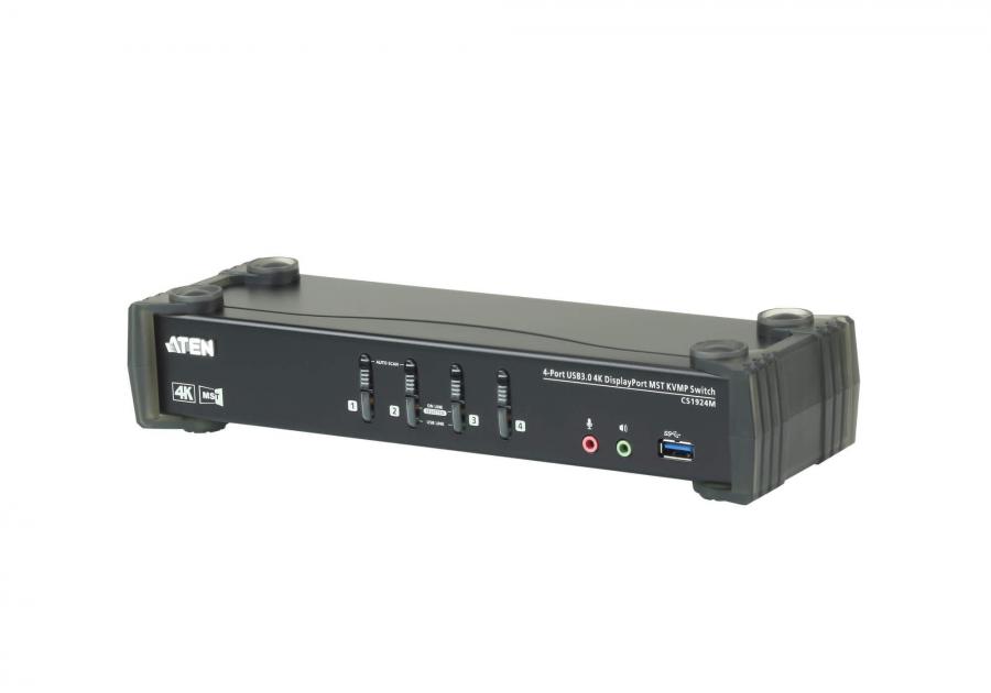 Buy ATEN CS1924M 4 Port USB 3.0 4K DisplayPort KVMP Switch KVM, Hubs