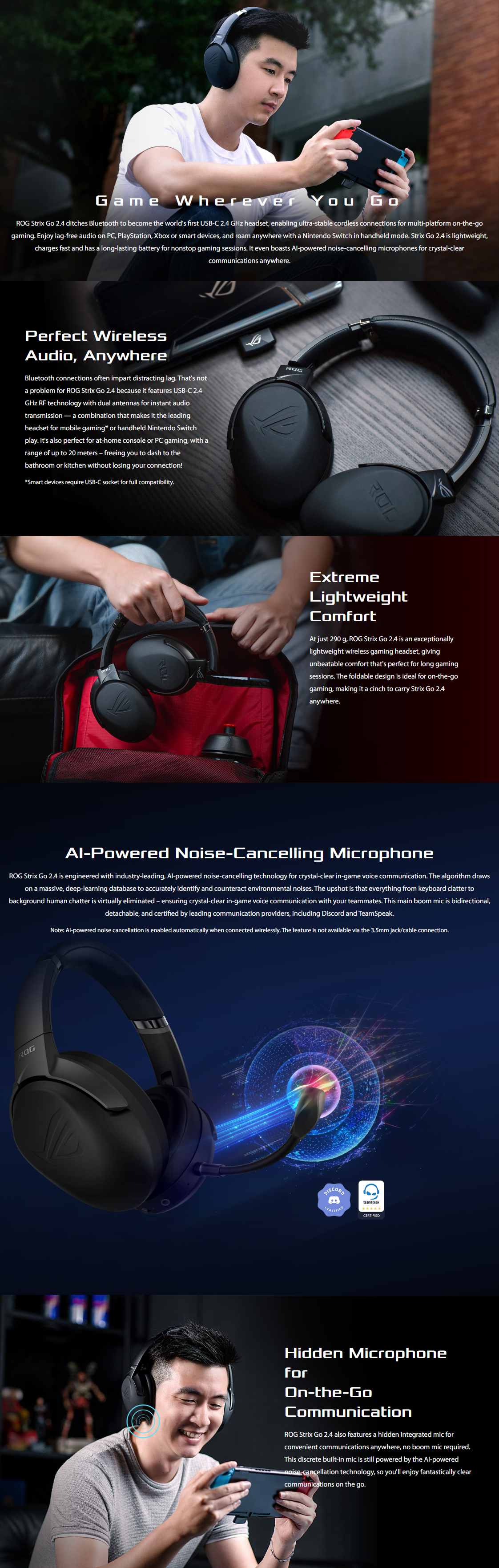 Buy ASUS ROG Strix GO 2.4 GHz Wireless 