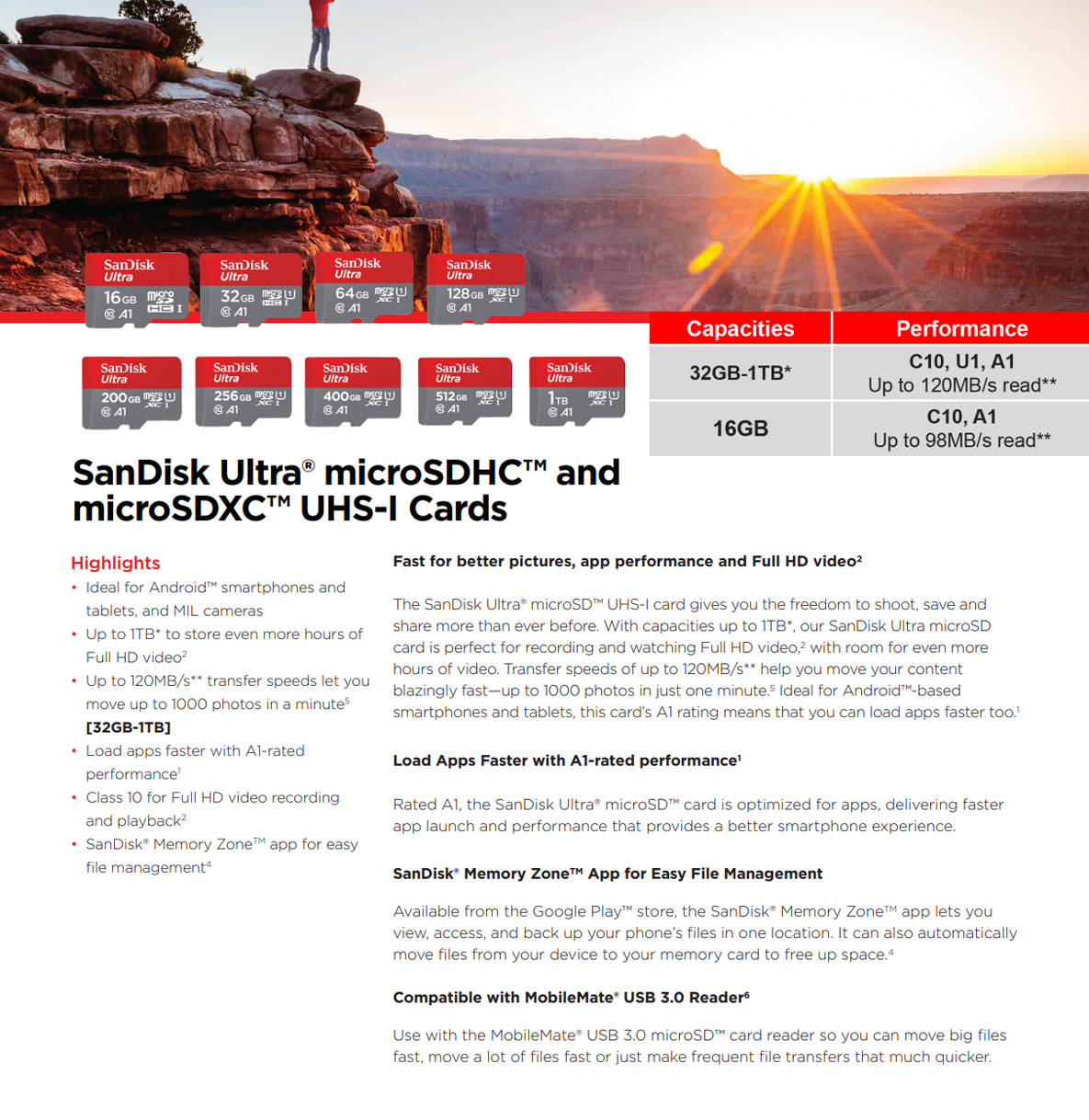 SanDisk SDSQUAC-256G-GN6MN 256GB Ultra microSDXC Card